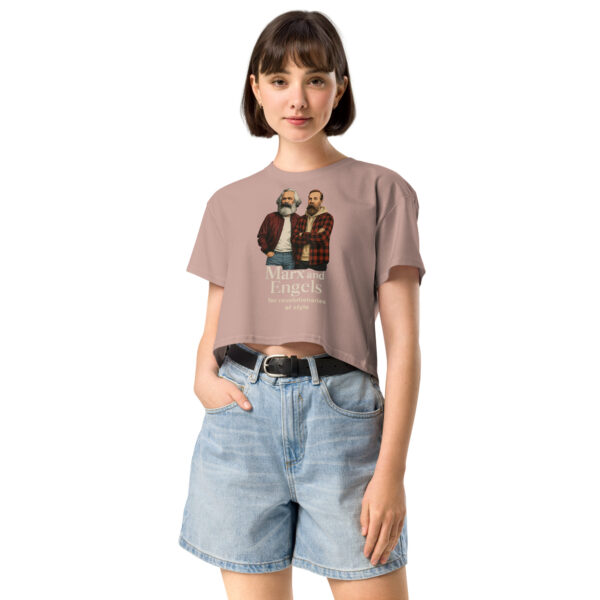 Marx and Engels - crop top for the revolutionaries of style